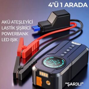 4’ü 1 Arada Lastik Şişirme Pompası